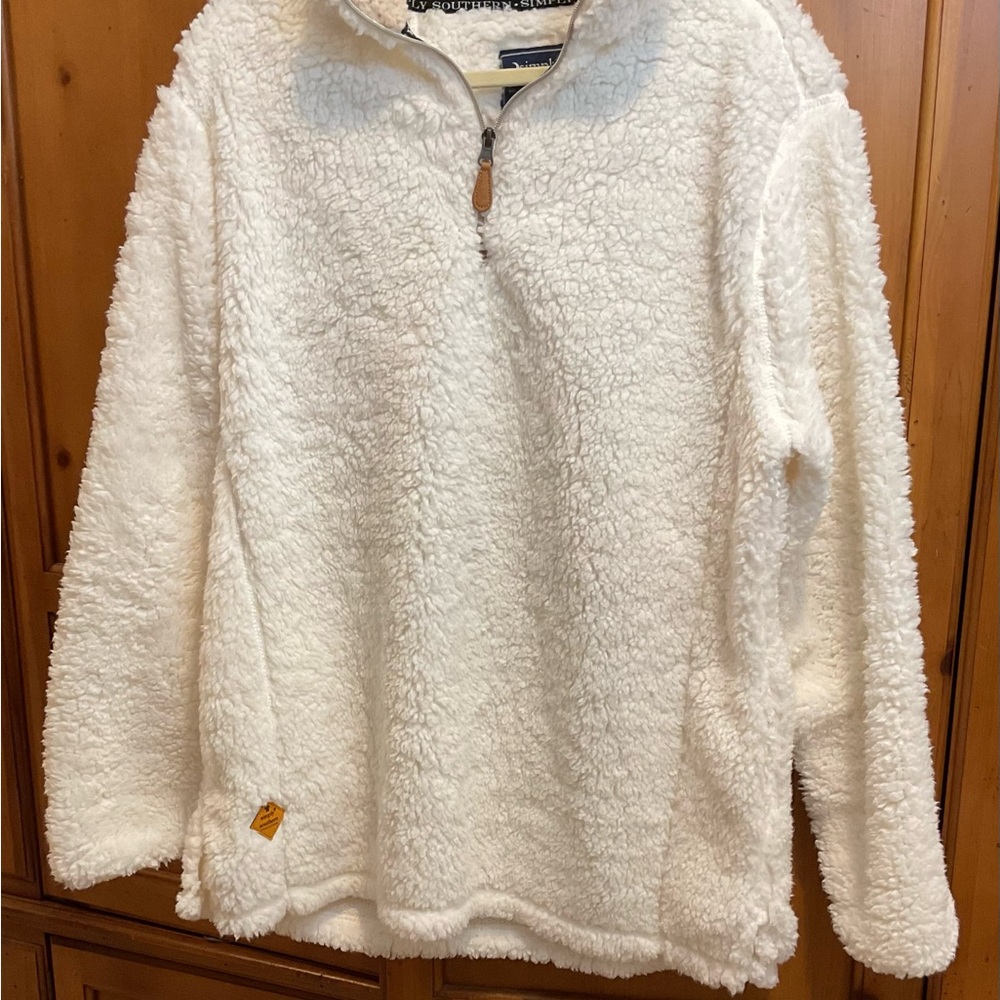 NWOT- Simply Southern  Cream Pull-over Fleece
